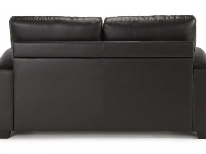 Serene Turin Brown Faux Leather Sofa Bed
