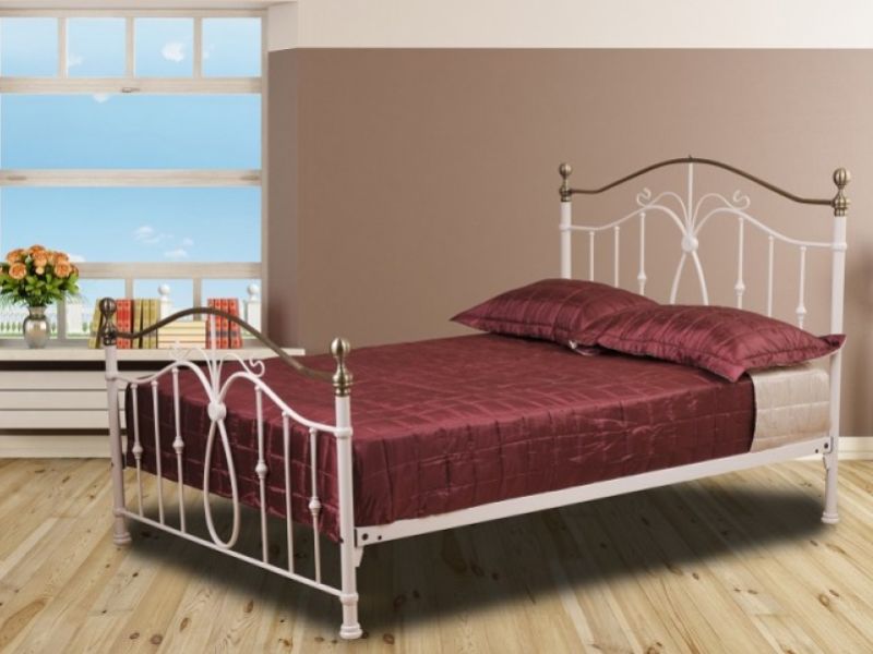 Sweet Dreams Carnival 5ft Kingsize Cream Metal Bed Frame