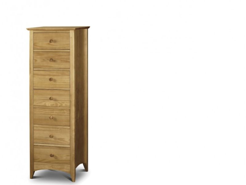 Julian Bowen Kendal Pine 7 Drawer Narrow Chest