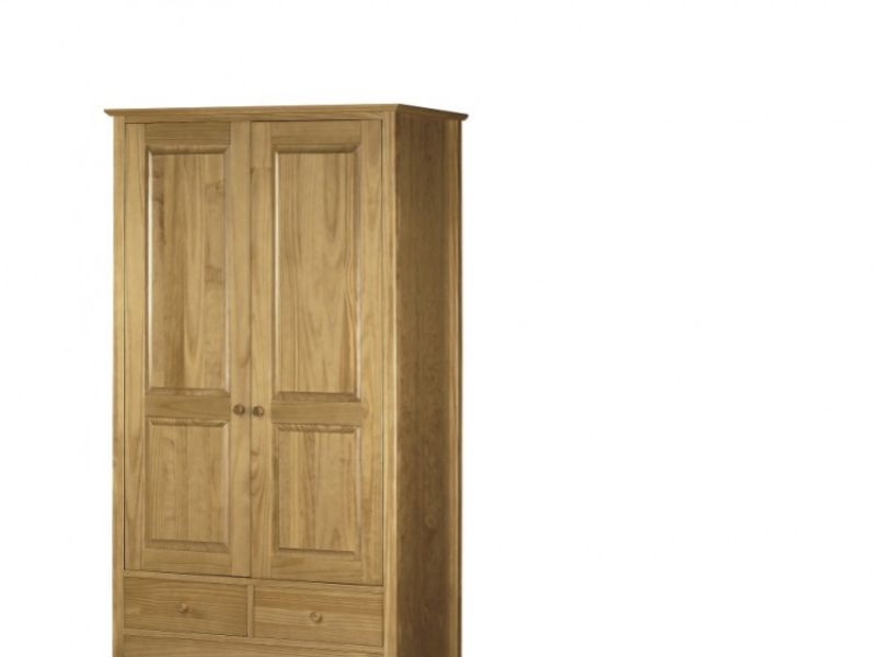 Julian Bowen Kendal Pine 2 Door Combination Wardrobe