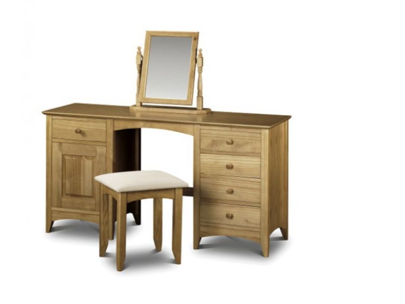 Julian Bowen Kendal Pine Twin Pedestal Dressing Table