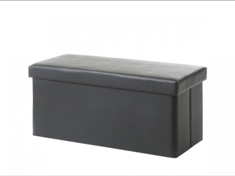 Serene Pisa Brown Faux Leather Blanket Box