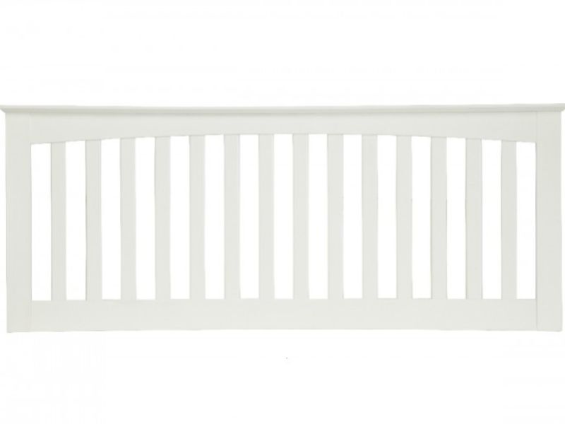 Serene Amelia 3ft Single White Wooden Headboard