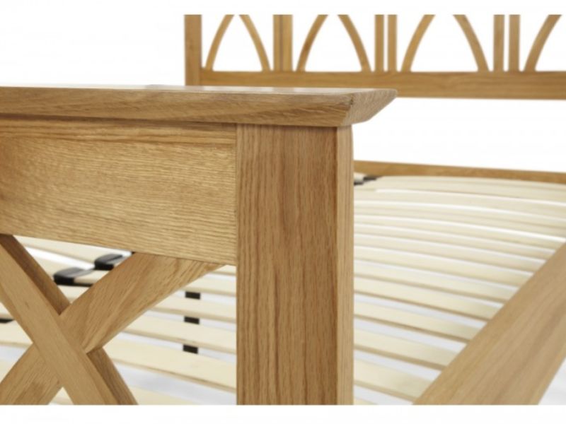 Serene Maiden 4ft6 Double Oak Bed Frame