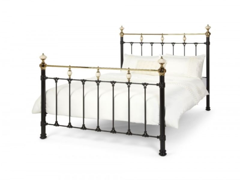 Serene Abigail 5ft Kingsize Black Metal Bed Frame