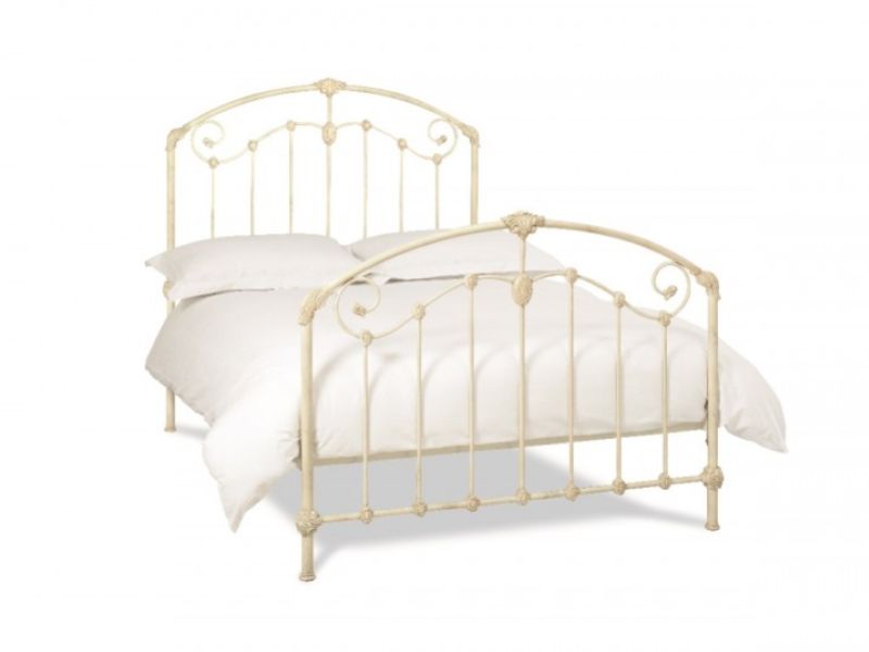 Bentley Designs Lauren 4ft6 Double Ivory Metal Bed Frame