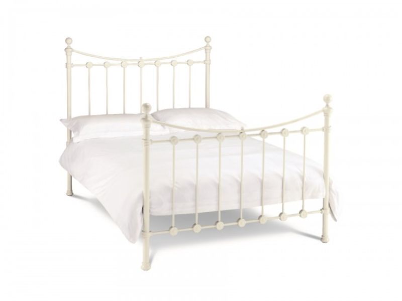 Bentley Designs Alice 5ft Kingsize White Metal Bed Frame