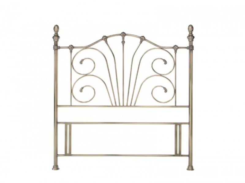 Bentley Rebecca 4ft6 Double Brass Metal Headboard