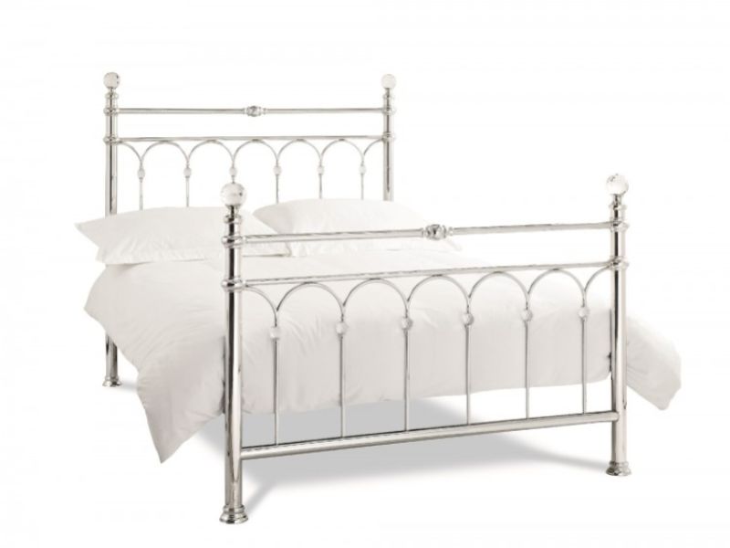 Bentley Designs Krystal 5ft Kingsize Chrome Metal Bed Frame