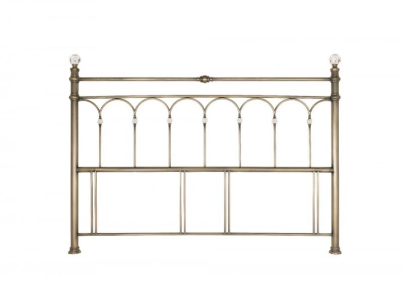 Bentley Designs Krystal 6ft Super Kingsize Brass Metal Headboard