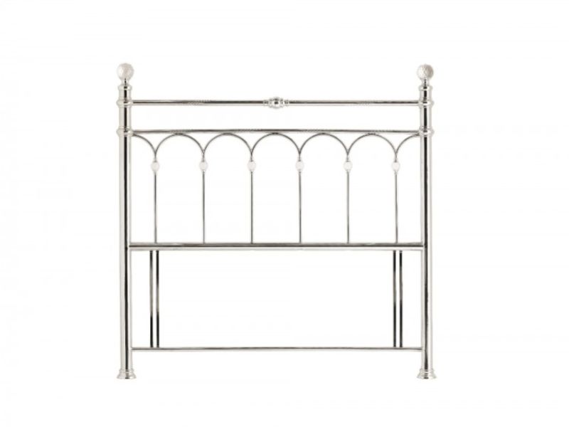 Bentley Designs Krystal 5ft Kingsize Chrome Metal Headboard