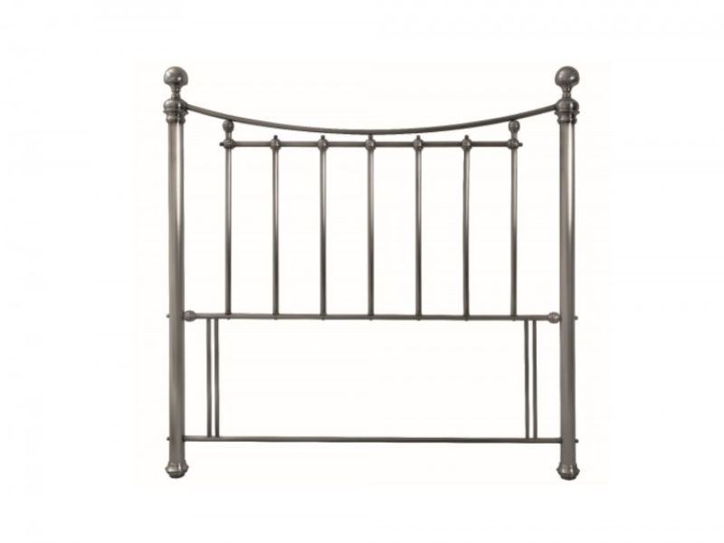 Bentley Designs Isabelle 4ft6 Double Nickel Metal Headboard