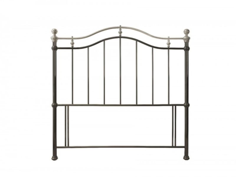 Bentley Designs Chloe 4ft6 Double Black Nickel Metal Headboard