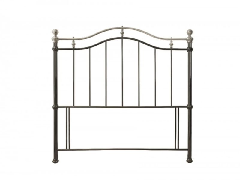 Bentley Designs Chloe 5ft Kingsize Black Nickel Metal Headboard
