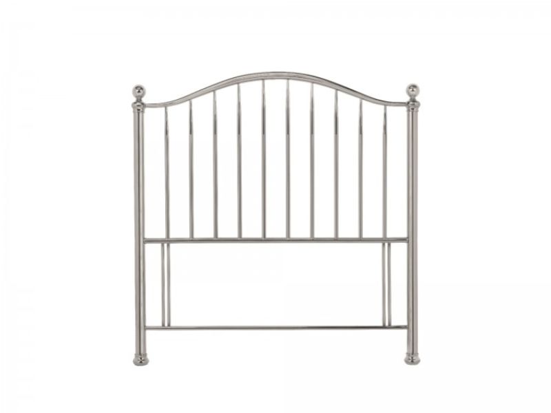 Bentley Designs Sabina 4ft6 Double Mirror Nickel Metal Headboard