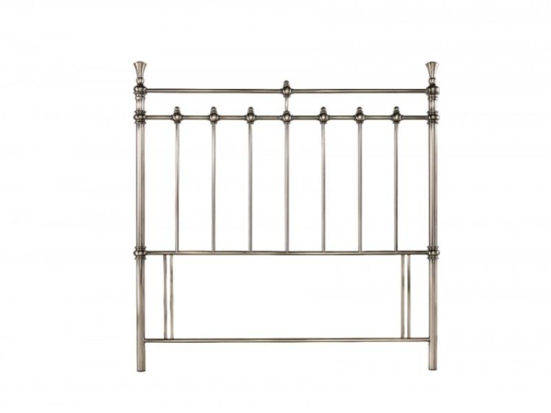 Bentley Designs Clara 4ft6 Double Nickel Metal Headboard
