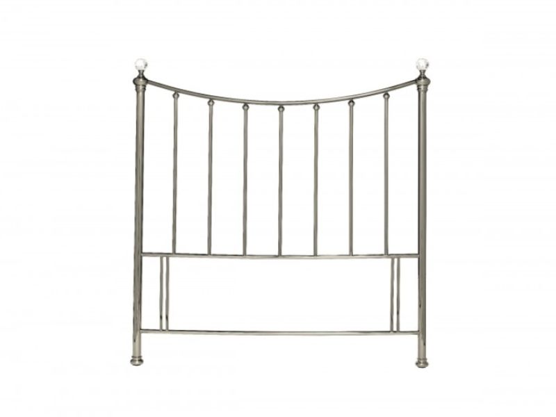 Bentley Designs Hana 5ft Kingsize Nickel Metal Headboard