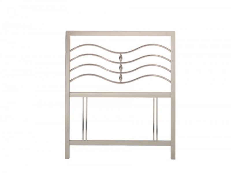 Bentley Designs Revo 3ft Single Nickel Metal Headboard