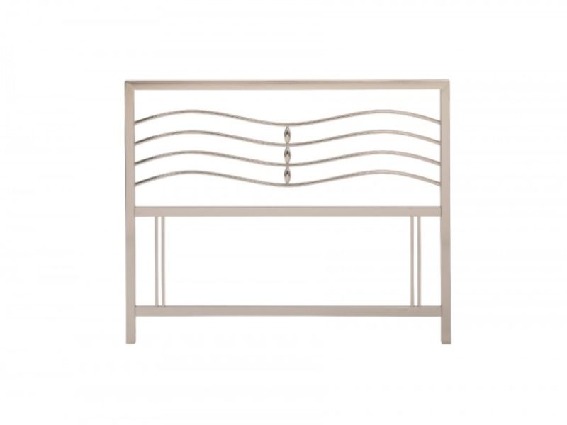 Bentley Designs Revo 4ft6 Double Nickel Metal Headboard