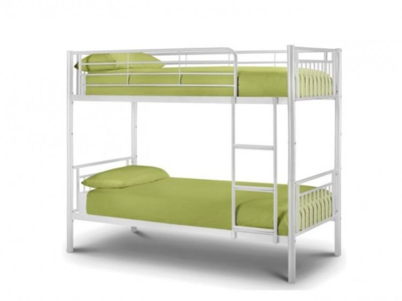 Julian Bowen Atlas White Metal Bunk Bed