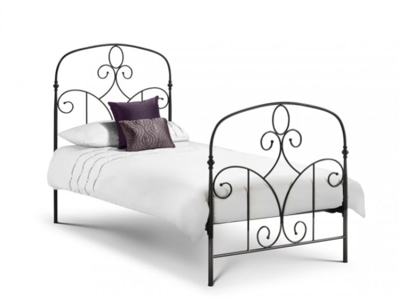 Julian Bowen Corsica 3ft Single Black Metal Bed Frame