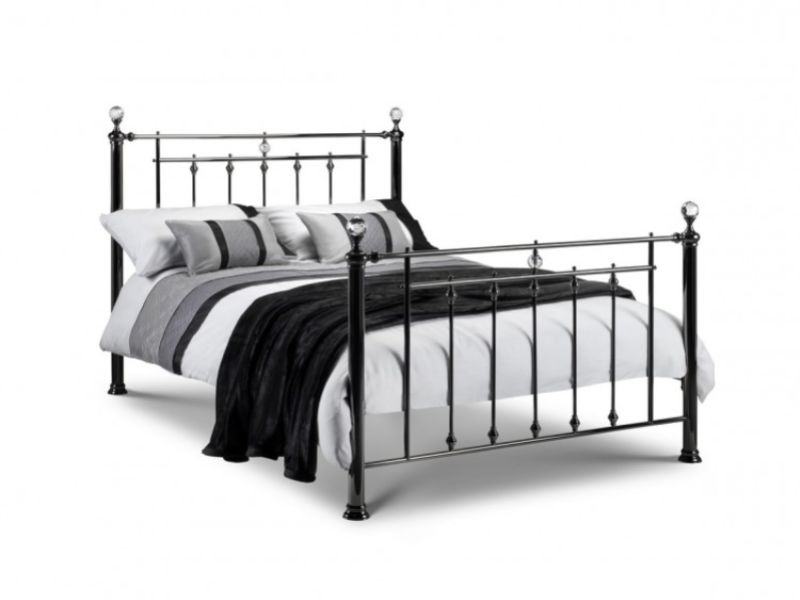 Julian Bowen Marquis 5ft Kingsize Black Nickel Metal Bed Frame