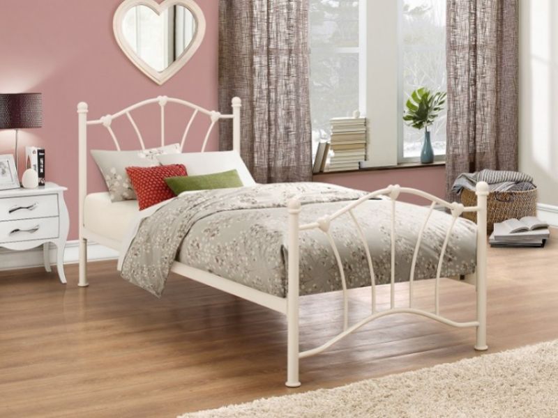 Birlea Sophia 3ft Single Cream Metal Bed Frame