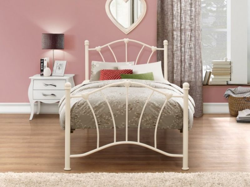 Birlea Sophia 3ft Single Cream Metal Bed Frame