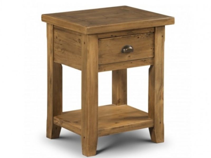 Julian Bowen Mayflower Lamp Table in Reclaimed Pine