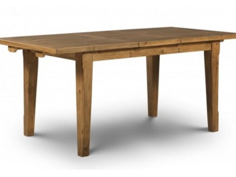 Julian Bowen Mayflower Extending Dining Table in Reclaimed Pine