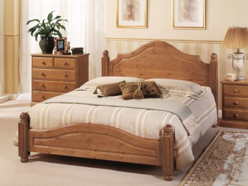 Airsprung Carolina 3ft Single Low Footend Cinnamon Wooden Bed Frame