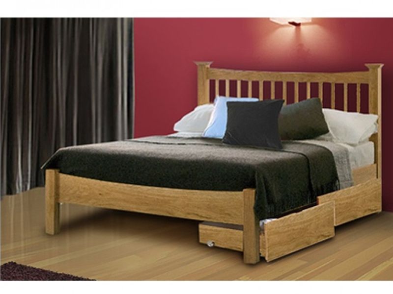 Flintshire Aston 6ft Super Kingsize Oak Bed