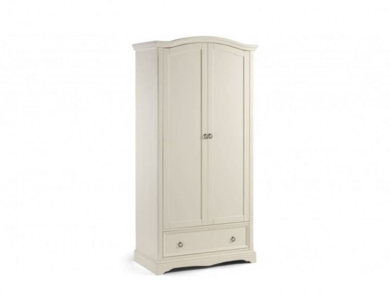 Julian Bowen La Rochelle Stone White Wardrobe