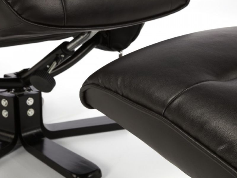 Serene Bergen Brown Faux Leather Recliner Chair