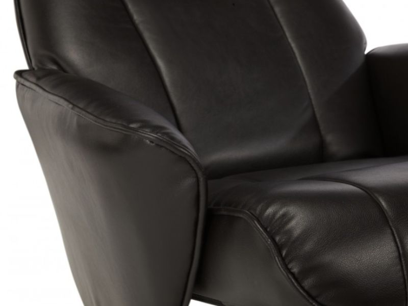 Serene Bergen Brown Faux Leather Recliner Chair
