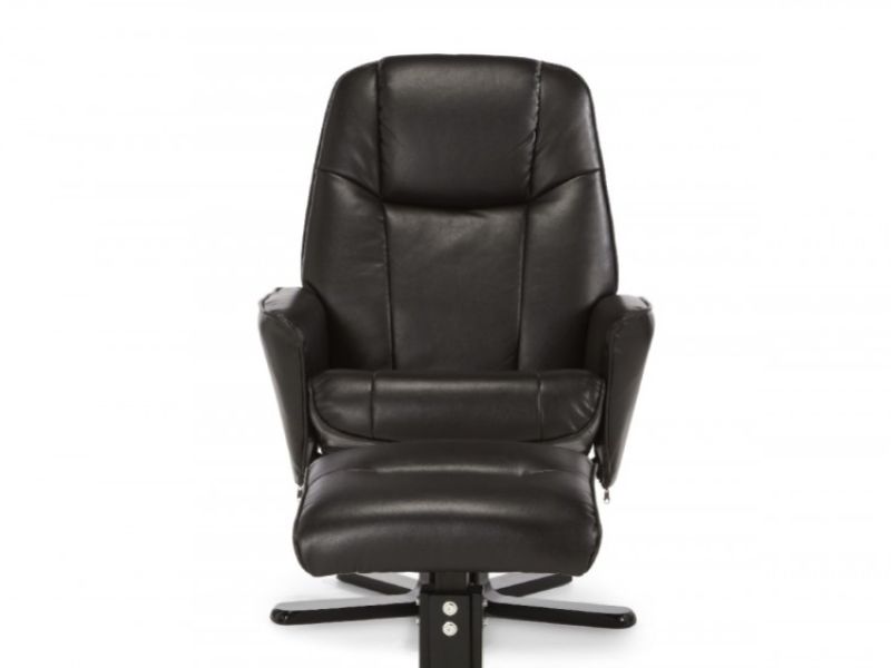 Serene Bergen Brown Faux Leather Recliner Chair