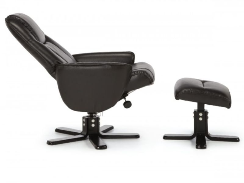 Serene Bergen Brown Faux Leather Recliner Chair