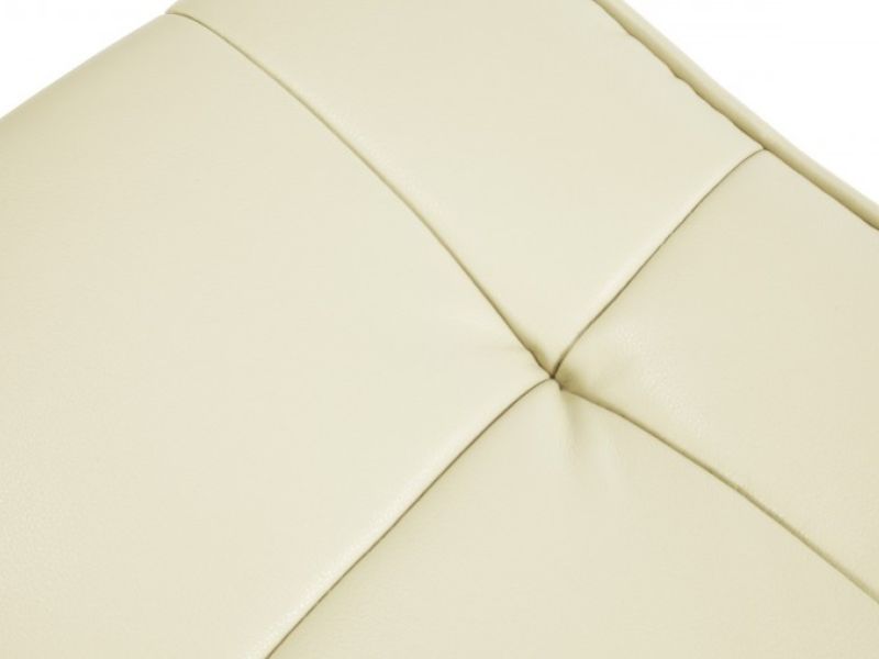 Serene Bodo Cream Faux Leather Recliner Chair