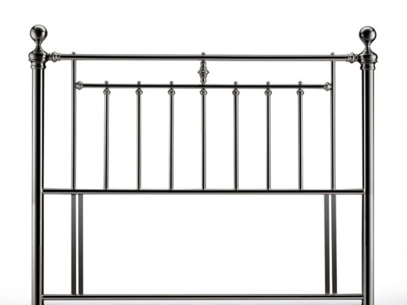 Time Living Alexander 5ft Kingsize Black Nickel Metal Headboard