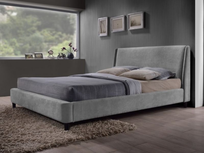 Time Living Edburgh 4ft Small Double Grey Fabric Bed Frame
