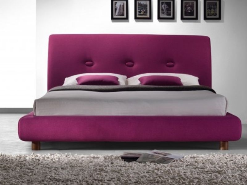 Time Living Sache 5ft Kingsize Ruby Fabric Bed Frame
