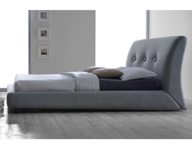 Time Living Sache 5ft Kingsize Grey Fabric Bed Frame
