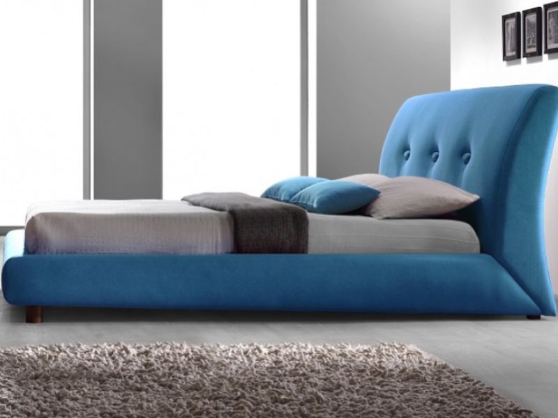 Time Living Sache 5ft Kingsize Teal Fabric Bed Frame