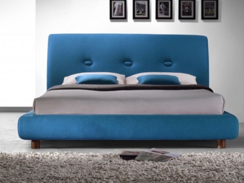 Time Living Sache 5ft Kingsize Teal Fabric Bed Frame