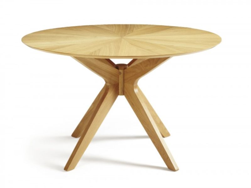 Serene Bexley Round Oak Dining Table