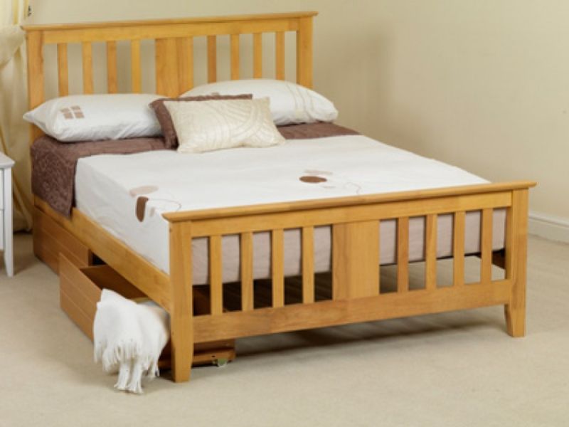 Sweet Dreams Kestrel 3ft Single Oak Finish Wooden Bed Frame