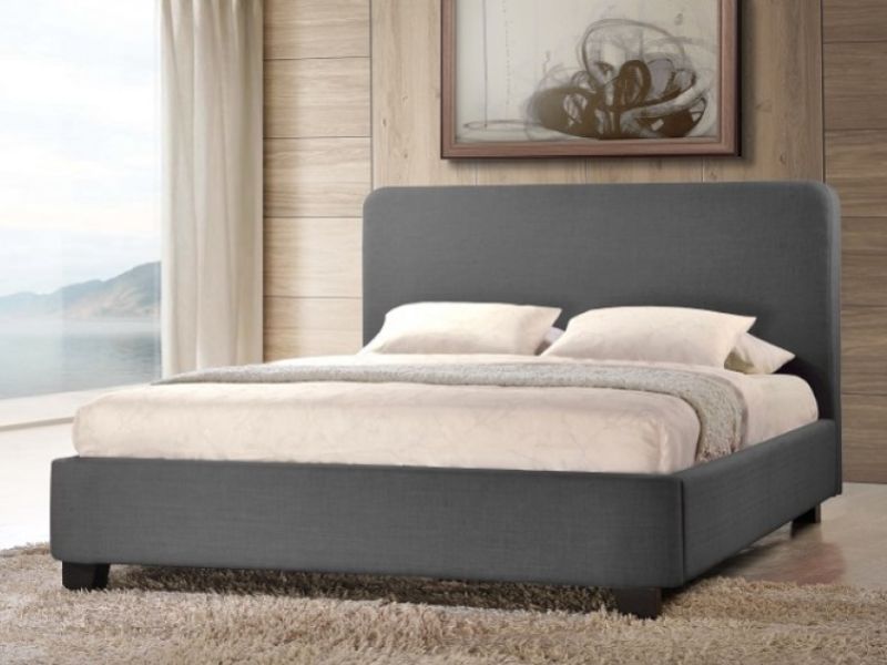 Time Living Opalia 5ft Kingsize Grey Fabric Bed Frame