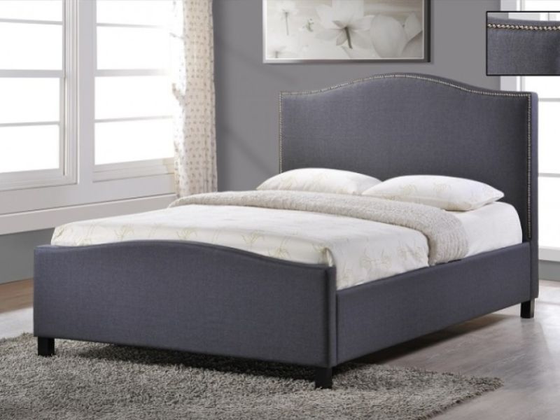 Time Living Tuxford 4ft Small Double Grey Fabric Bed Frame