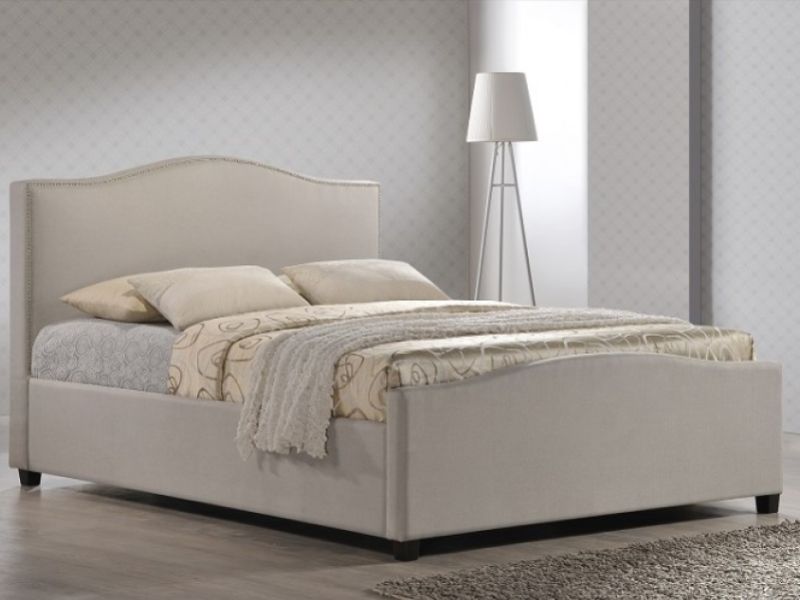 Time Living Tuxford 6ft Super Kingsize Sand Fabric Bed Frame