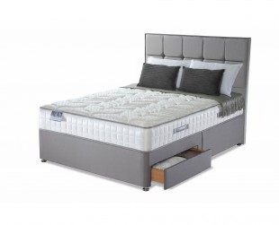 Sealy Posturepedic Jubilee Latex 6ft Super Kingsize Divan Bed By Sealy